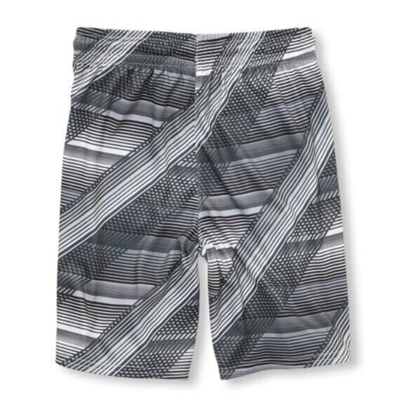 Boys Childrens Place Boy XXL16 Sport Colorblock Back AllPrinted Shorts - Picture 2 of 7